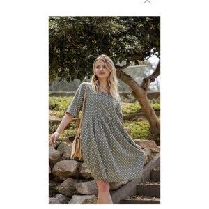 Nina Kendosa Paris Dress Womens 6  Pockets Boho Coastal